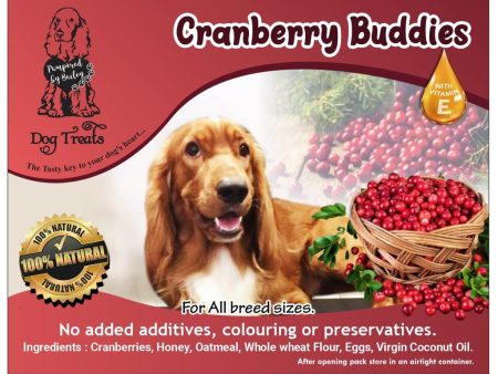 Cranberry Buddies Dog Treats with Vitamin-E 150g Discount