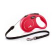 Flexi Classic Retractable Cord Dog Lead Red - 8 Metres Medium For Cheap