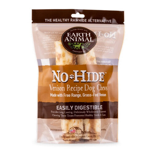 Earth Animal No Hide® Venison Medium Chews Dog Treat 2pk - 120g For Discount