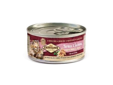 Carnilove Turkey & Salmon Wet Kitten Food - 12 x 100g For Discount