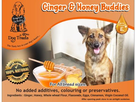 Ginger & Honey Buddies Dog Treats with Vitamin-E 150g For Cheap