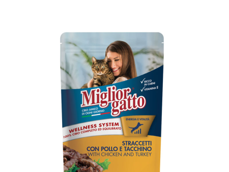 Migliorgatto Cat Strips With Chicken & Turkey 100g For Discount