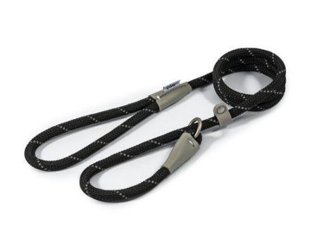 Ancol Viva Rope Slip Reflective Black 1.2m x 12mm For Sale