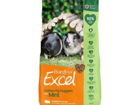 Burgess Excel Guinea Pig Nuggets with Mint 4kg Discount