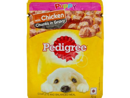 Pedigree Puppy  Gravy Chicken Chunks Pouch For Discount