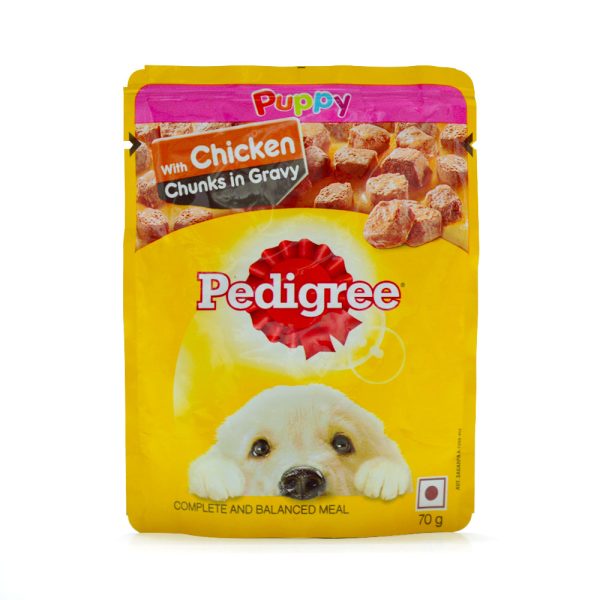 Pedigree Puppy  Gravy Chicken Chunks Pouch For Discount