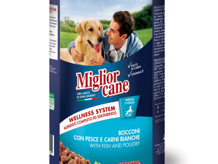 Migliorcane Dog Chunks With Fish & White Meats 1250g For Discount