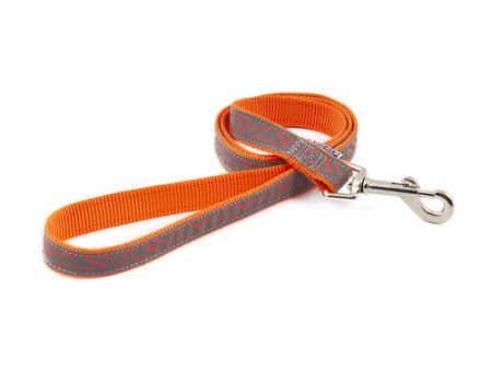 Ancol Indulgence Fashion Orange Bone Dog Lead 1m x 19mm on Sale