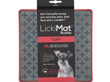 LickiMat Buddy Tuff Red Dog Treat Mat - 20cm Online Sale