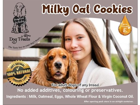 Milky Oat Dog Treats with Vitamin-E 150g Online now