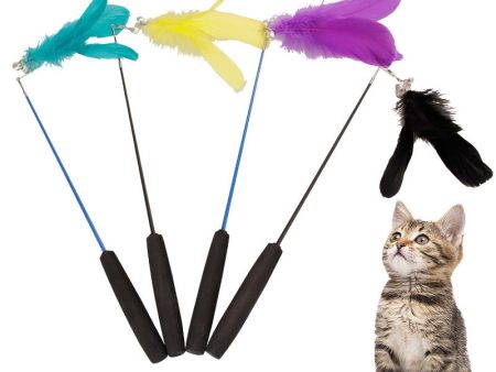 Retractable Feather Cat Wand Toy For Cheap