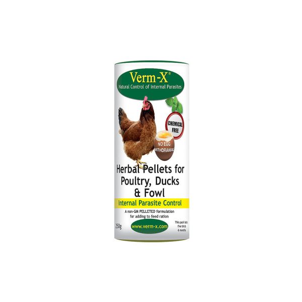 Verm-X Pellets Poultry & Fowl Health Parasite Control 250g Sale