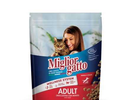 Migliorgatto Adult Cat Kibble With Beef Online Sale