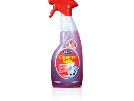 Johnsons Clean and Safe Cleaning Spray for Caged Birds 500ml For Discount