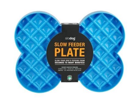 Lickimat Slodog Turquoise Slow Feeder Dog Plate - 35cm on Sale