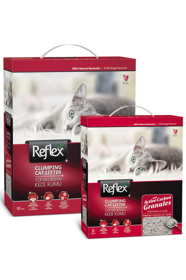 Reflex Clumping Cat Litter with Active Carbon Granules Sale