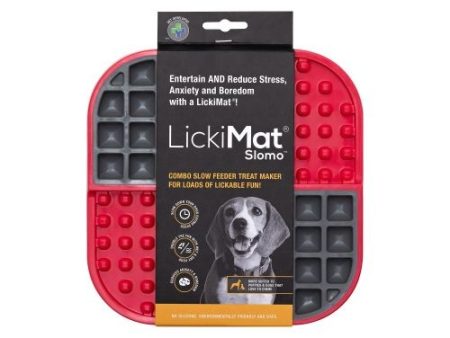 LickiMat Slomo Red Dog Treat Mat - 20cm Online Sale