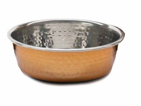 Hammered Copper Pet Bowl 940ml Online