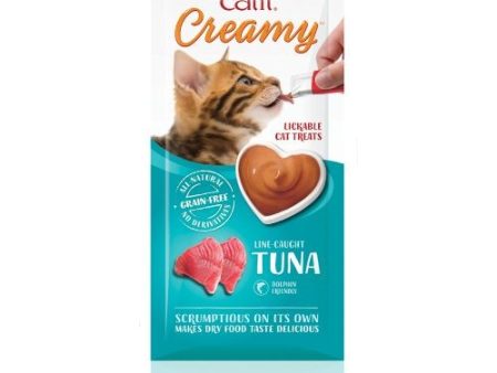 Catit Creamy Treats Tuna 4 x 10g Online Hot Sale