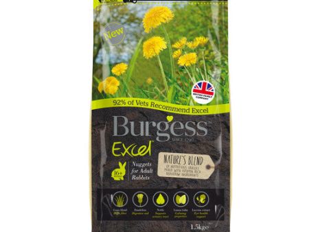 Burgess Excel Adult Rabbit Nature s Blend Nuggets 1.5kg Online