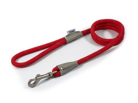 Ancol Viva Rope Lead Reflective Red 1.07mx10mm Supply