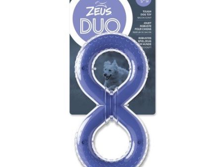 Zeus Purple Duo Figure-8 Tug, Bacon Flavour Dog Toy - 20cm For Sale