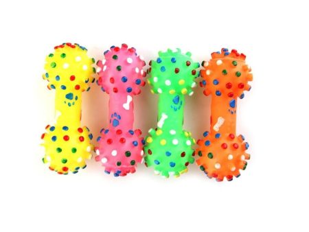 Spikey Dumbbell Squeaky Toy Online Sale