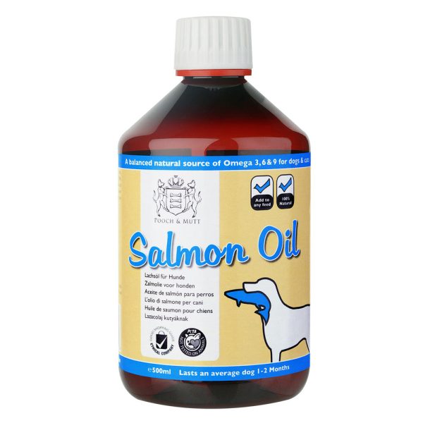 Pooch and Mutt Salmon Oil Dog Supplement 500ml Sale