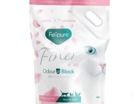 Felipure Finer CAT Cherry Blossom Scented Clumping Cat Litter 6kg Online Sale