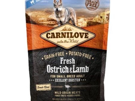 Carnilove Fresh Ostrich & Lamb Small Breed Adult Dry Dog Food 1.5kg For Discount