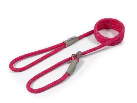 Ancol Viva Rope Slip Reflective Pink 1.5m x 8mm Hot on Sale