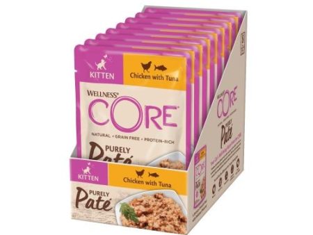 Wellness Core Purely Pate Chicken Wet Kitten Food - 8 x 85g For Cheap