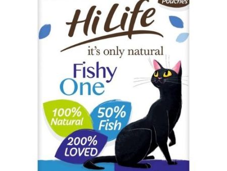 HiLife It s Only Natural Grain Free Cat Pouches The Fishy One in Jelly 8 x 70g Online now