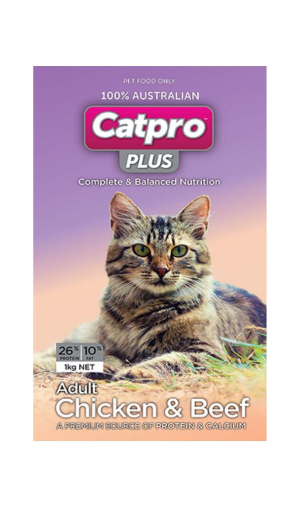 Catpro Plus Adult Chicken & Beef 1kg Online now