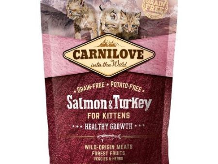 Carnilove Salmon & Turkey Dry Kitten Food - 400g For Sale