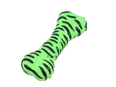 Bone with Zebra Stripes Squeaky Toy Fashion