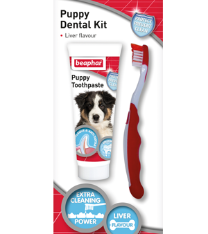 Beaphar Puppy Dental Kit (Paste & Brush) 50g For Discount