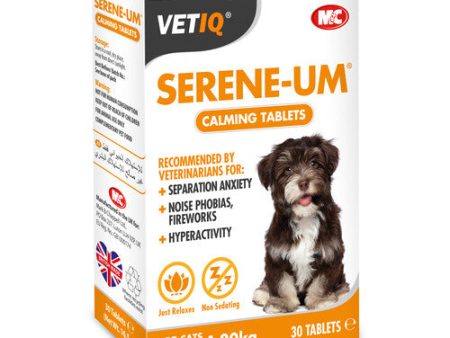 VetIQ Serene-Um Calming Tablets for Dogs and Cats 30 Tab Fashion