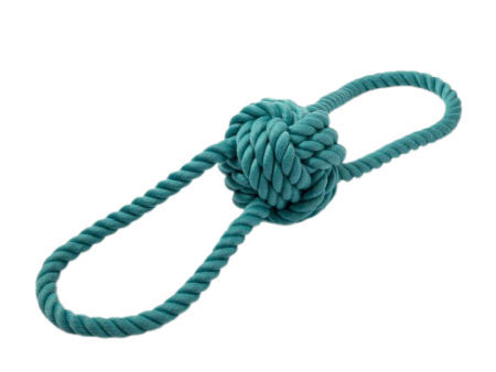 Braided Rope Ball with Handles Toy on Sale