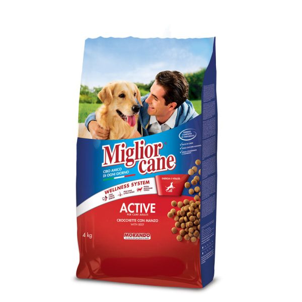 Migliorcane Adult Dog Active Croquettes With Beef Sale