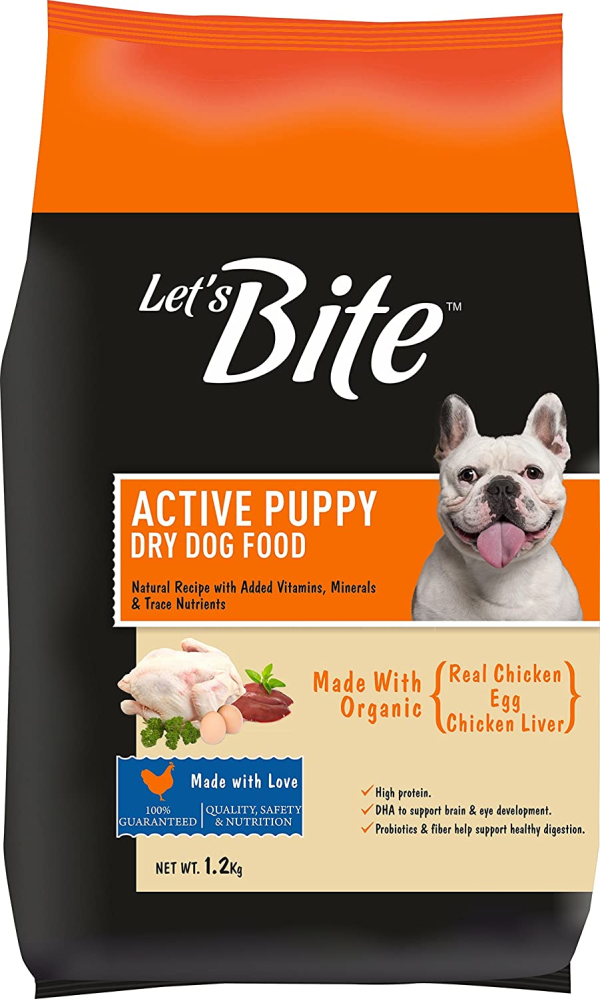 Let s Bite Active Puppy Chicken & Egg Cheap