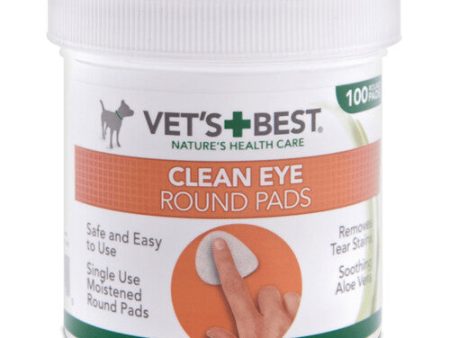 Vets Best Clean Eye Round Pads for Dogs 100 pack Sale