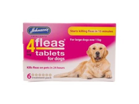 Johnsons 4fleas Tablets for Large Dogs 6 Tablets Sale