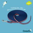 Coachi Navy & Coral Dog Training Lead - 10m Discount