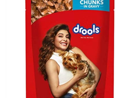 Drools Chicken & Liver Chunks in Gravy Puppy Pouch 150g Cheap