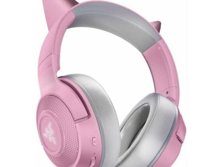 Razer Kraken Kitty Headset Wired Head-band Gaming, Grey Pink Online Hot Sale