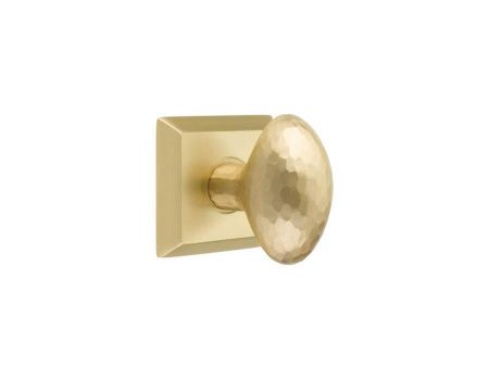 Emtek 8131MDC Passage , Quincy Rosette , Modern Disc Crystal Knob Online now