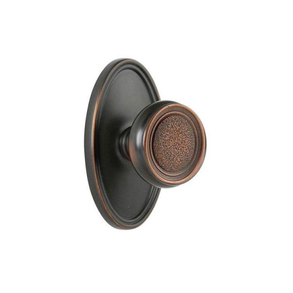 Emtek 8120BT Passage , Oval Rosette , Belmont Knob For Sale