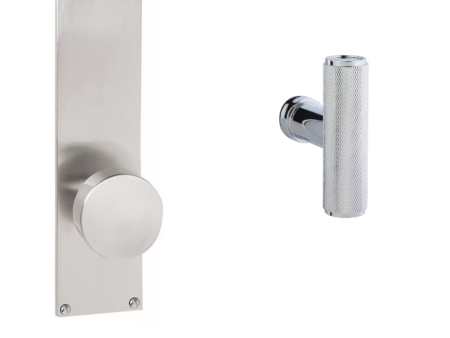 Emtek 8113ACEKN Passage , Sideplate Locksets Modern Non-Keyed 9 , The Ace Knurled Knob Sale