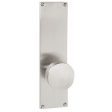 Emtek 8113LW Passage , Sideplate Locksets Modern Non-Keyed 9  , Lowell Crystal Knob Online Hot Sale